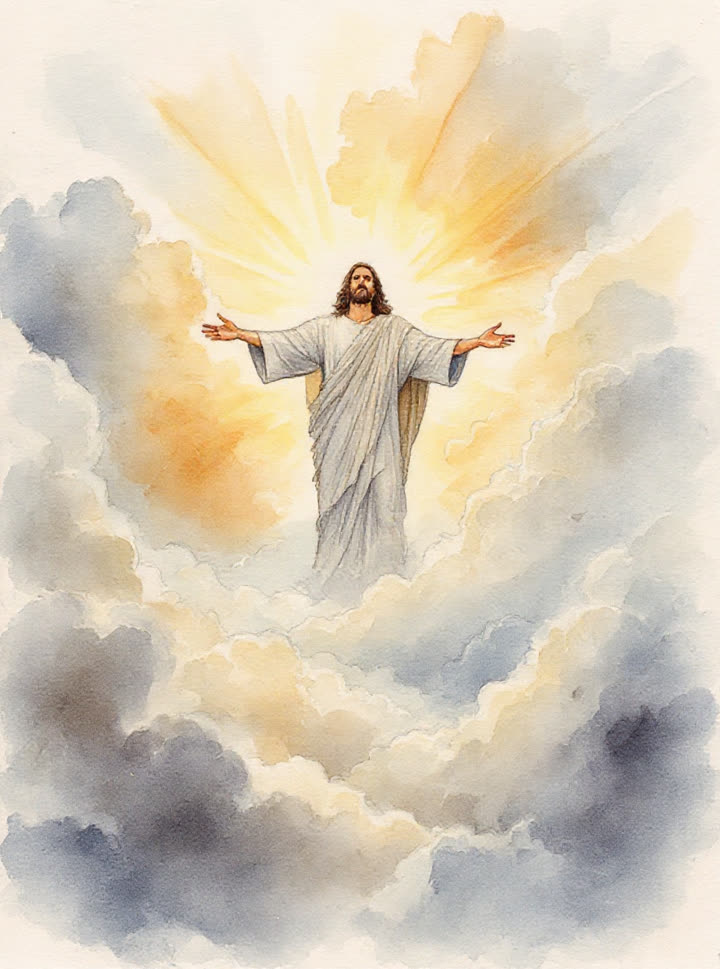 Hesed's John 3:16 scripture-inspired watercolor example